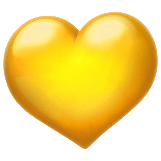 Gelbes Herz as drawn by Twitter Emoji Stickers in 13.1