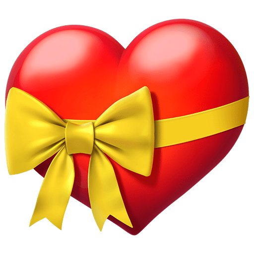 قلب عليه شريط as rendered by Twitter Emoji Stickers