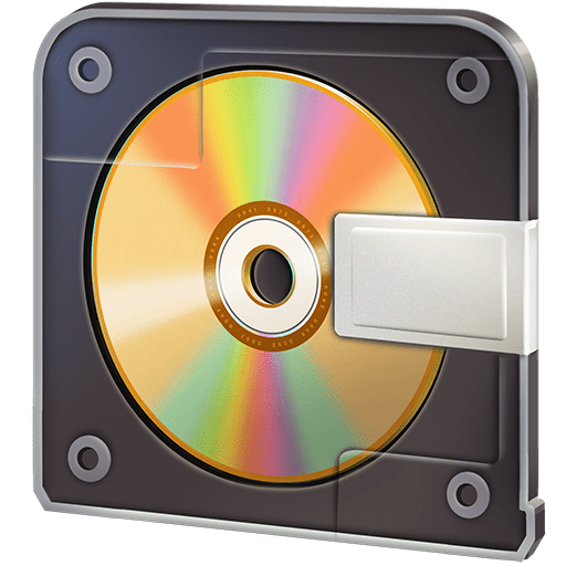 computer disk as rendered by Twitter Emoji Stickers