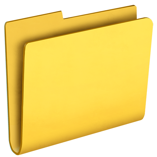 file folder as rendered by Twitter Emoji Stickers