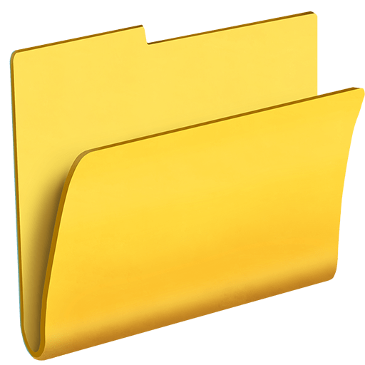 carpeta de archivos abierta as rendered by Twitter Emoji Stickers