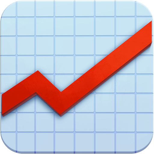 chart increasing as rendered by Twitter Emoji Stickers