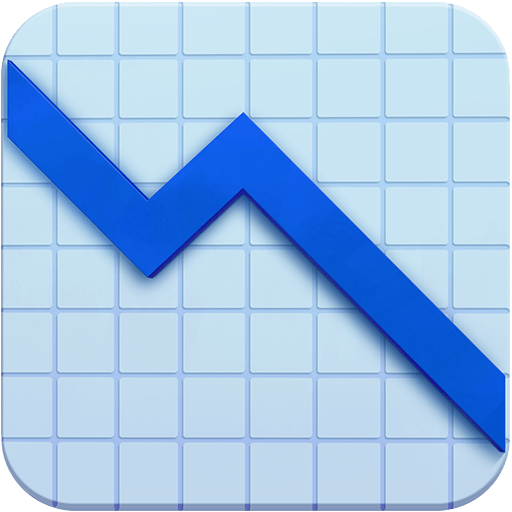 grafico con andamento negativo as rendered by Twitter Emoji Stickers