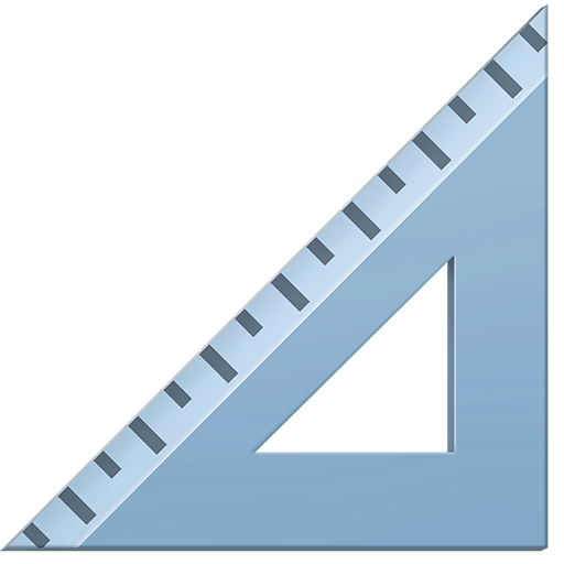 triangular ruler as rendered by Twitter Emoji Stickers