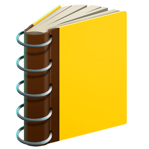 libro de contabilidad as rendered by Twitter Emoji Stickers