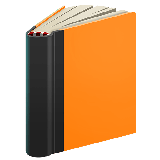 orange book as rendered by Twitter Emoji Stickers