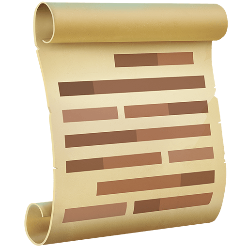 scroll as rendered by Twitter Emoji Stickers