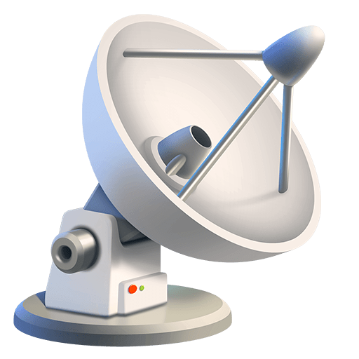 satellite antenna as rendered by Twitter Emoji Stickers