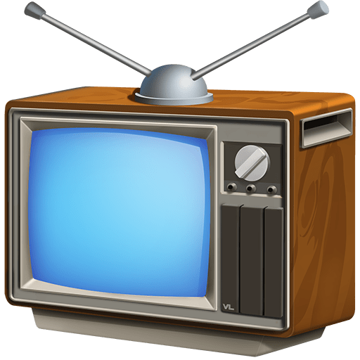 Fernseher as rendered by Twitter Emoji Stickers