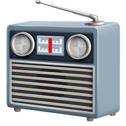 radio as rendered by Twitter Emoji Stickers