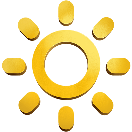bright button as rendered by Twitter Emoji Stickers