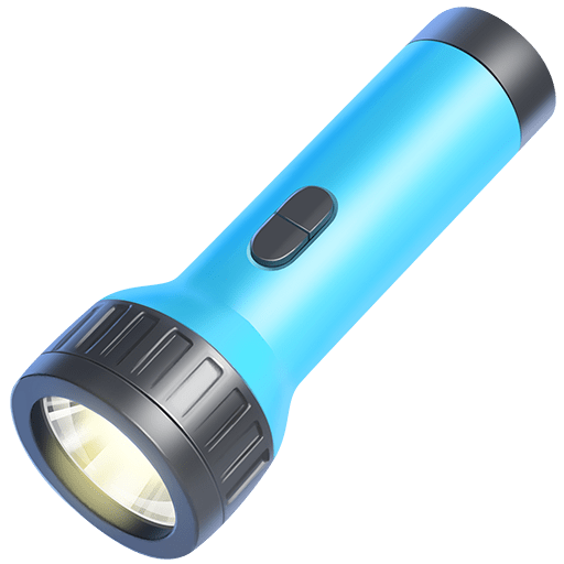flashlight as rendered by Twitter Emoji Stickers