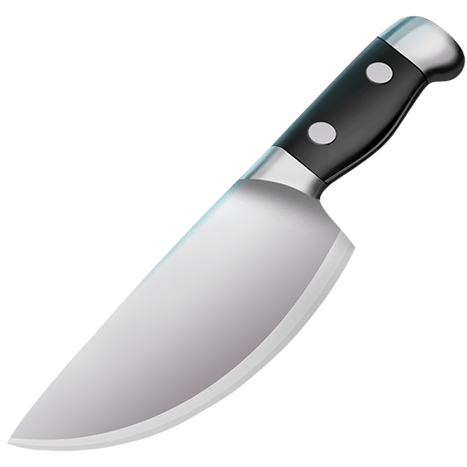 kitchen knife as rendered by Twitter Emoji Stickers