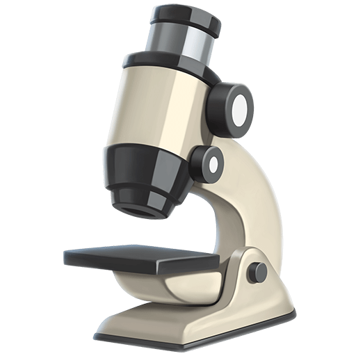 microscope as rendered by Twitter Emoji Stickers