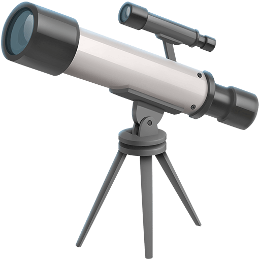 Teleskop as rendered by Twitter Emoji Stickers
