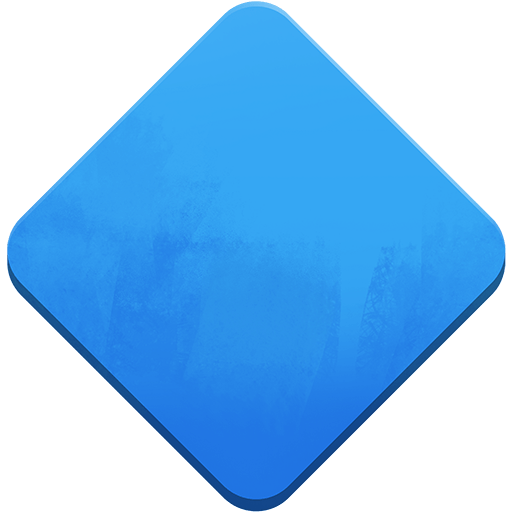 large blue diamond as rendered by Twitter Emoji Stickers
