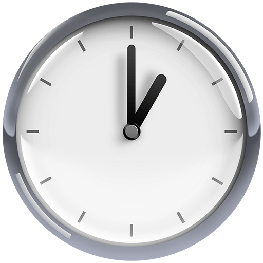 one o’clock as rendered by Twitter Emoji Stickers