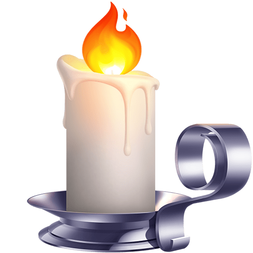 bougie as rendered by Twitter Emoji Stickers