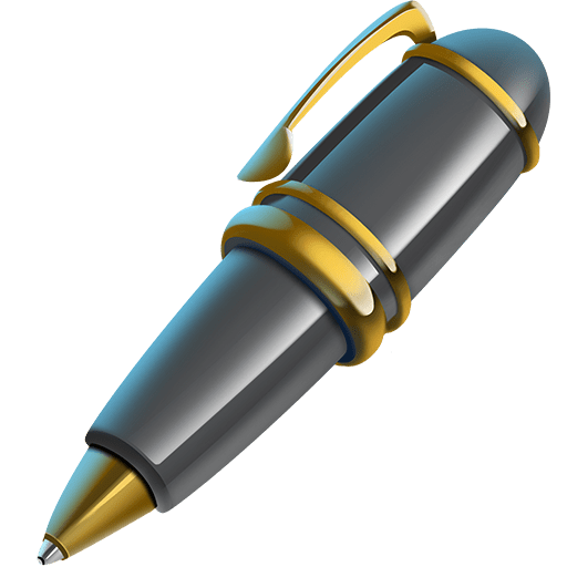 penna a sfera as rendered by Twitter Emoji Stickers