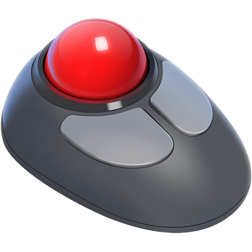 trackball as rendered by Twitter Emoji Stickers