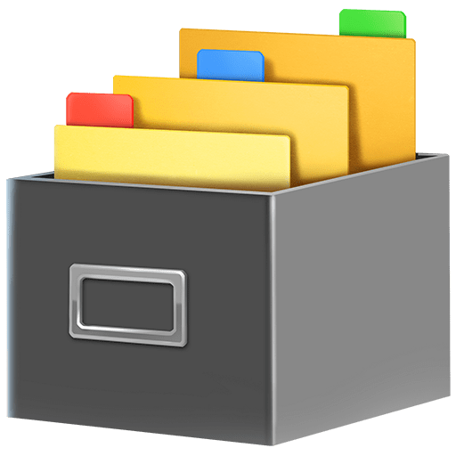 card file box as rendered by Twitter Emoji Stickers