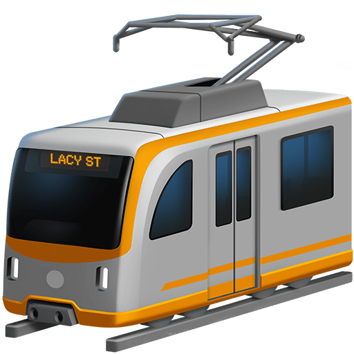 S-Bahn as rendered by Twitter Emoji Stickers