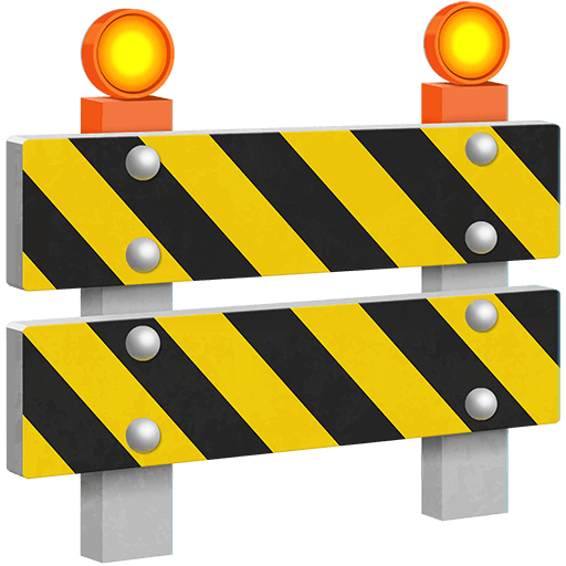 construction as rendered by Twitter Emoji Stickers