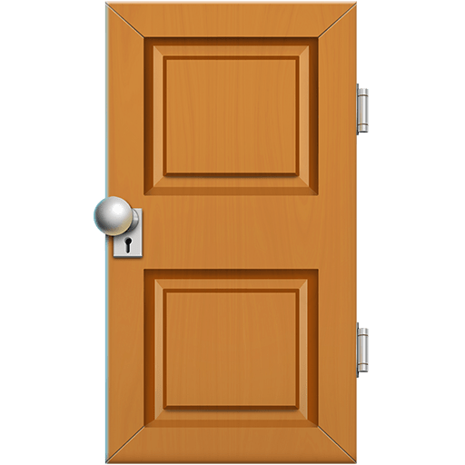 door as rendered by Twitter Emoji Stickers