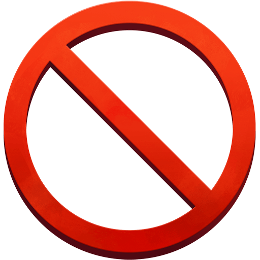Verboten as rendered by Twitter Emoji Stickers