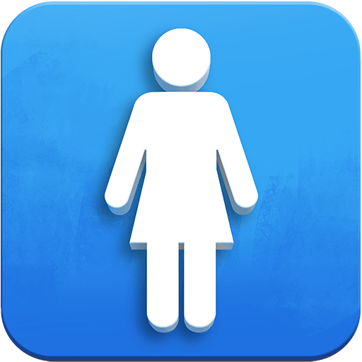 women’s room as rendered by Twitter Emoji Stickers