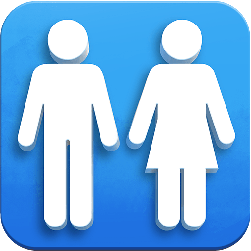 restroom as rendered by Twitter Emoji Stickers