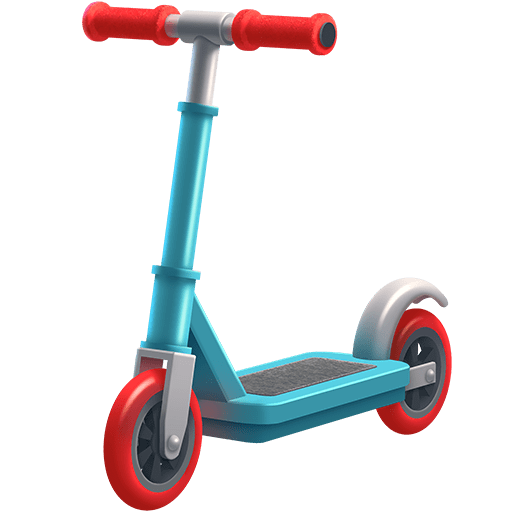 kick scooter as rendered by Twitter Emoji Stickers