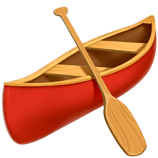 canoa as rendered by Twitter Emoji Stickers