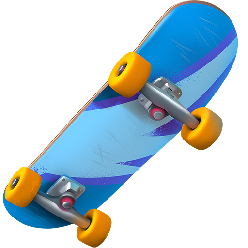 skateboard as rendered by Twitter Emoji Stickers