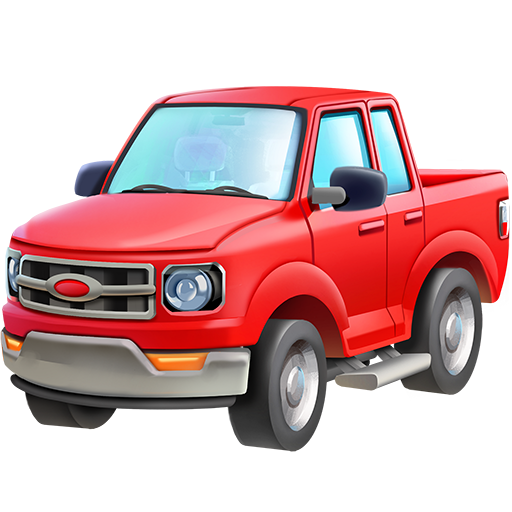 pickup truck as rendered by Twitter Emoji Stickers