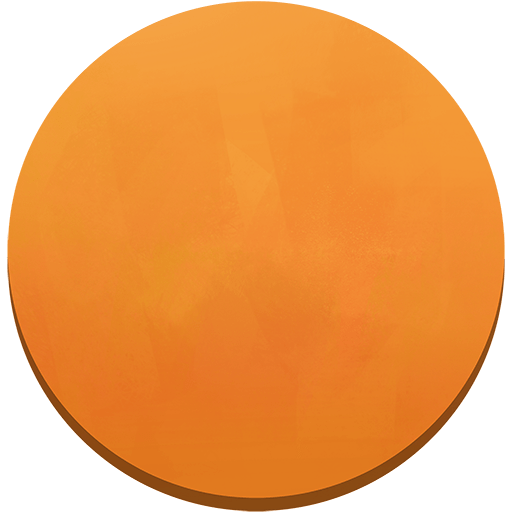 círculo naranja as rendered by Twitter Emoji Stickers