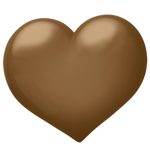 Cœur Marron as drawn by Twitter Emoji Stickers in 13.1