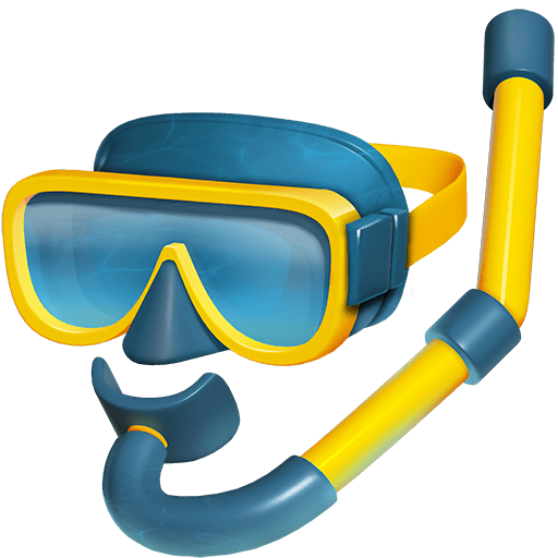 قناع غطس as rendered by Twitter Emoji Stickers