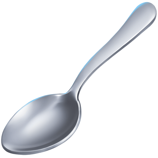 Löffel as rendered by Twitter Emoji Stickers