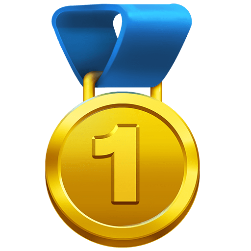 1st place medal as rendered by Twitter Emoji Stickers