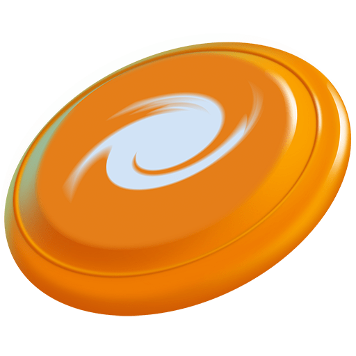 flying disc as rendered by Twitter Emoji Stickers