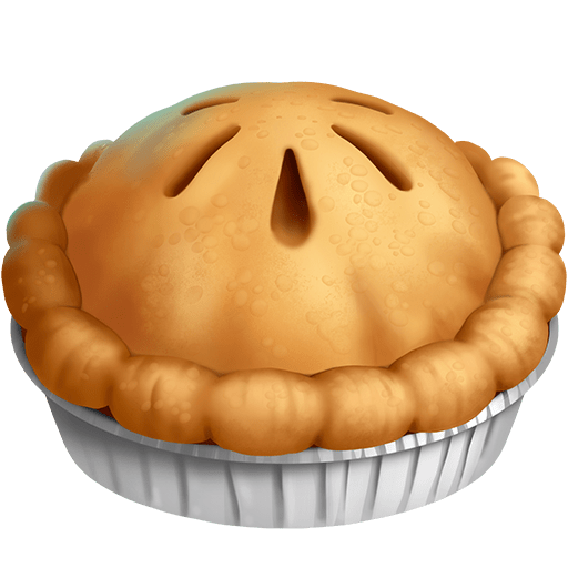 pie as rendered by Twitter Emoji Stickers