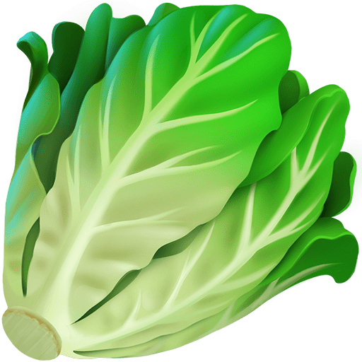 leafy green as rendered by Twitter Emoji Stickers