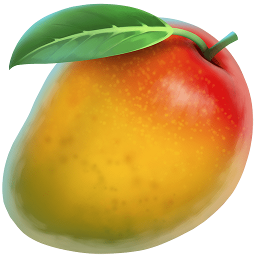 mango as rendered by Twitter Emoji Stickers