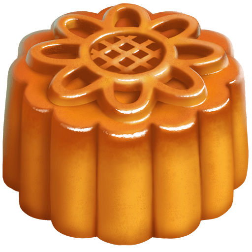 moon cake as rendered by Twitter Emoji Stickers