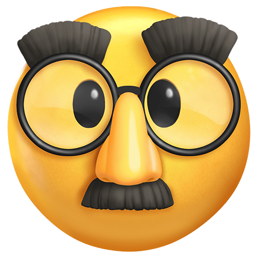 faccina travestita as rendered by Twitter Emoji Stickers
