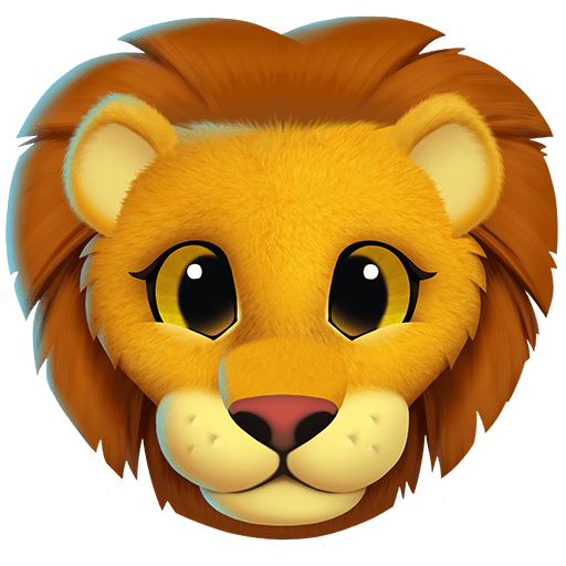 Löwe as rendered by Twitter Emoji Stickers