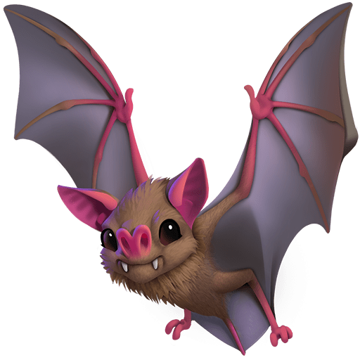 bat as rendered by Twitter Emoji Stickers