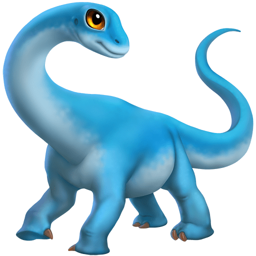 sauropod as rendered by Twitter Emoji Stickers