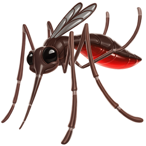 mosquito as rendered by Twitter Emoji Stickers